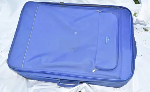 Met Police blue suitcase