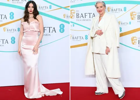 Getty Images Ana de Armas and Emma Thompson at the Bafta Film Awards