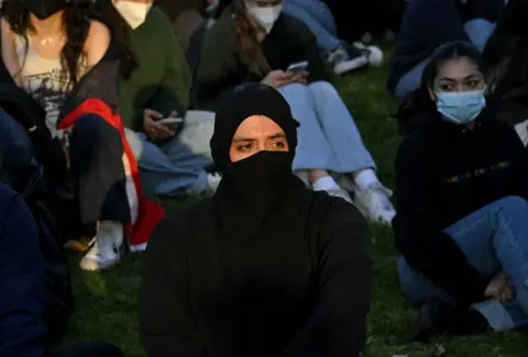 Getty Images Protester at UCLA