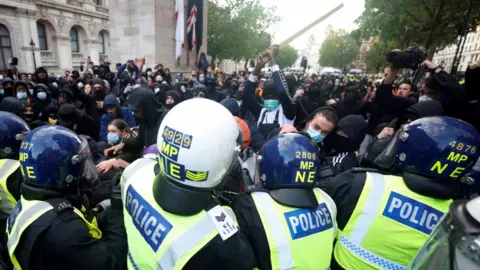 Reuters Police and protesters clashed after