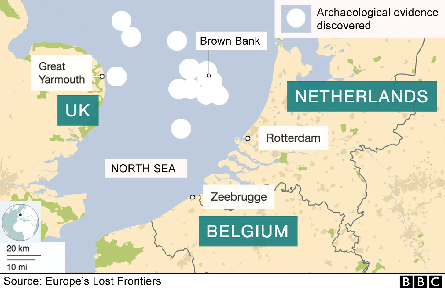 North Sea map