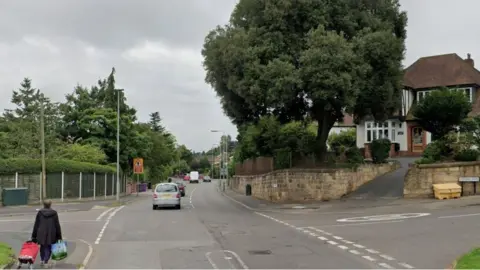 Google The junction of Sandy Lane and Lothians Road