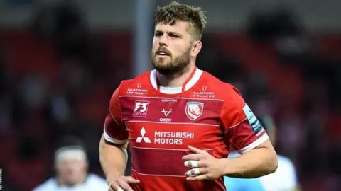 Rex Features Ed Slater playing for Gloucester