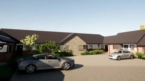 Charnwood Borough Council CGI image of the new properties