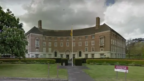 Google Somerset County Council headquarters at County Hall in Taunton