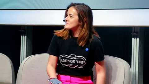 Bloody Good Period Elysha Paige speaking at conference