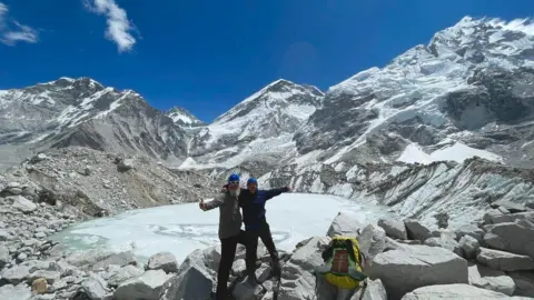 Ian Taylor Ian and Mark on Mount Everest