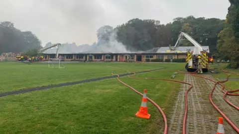 PA Media Fire at school