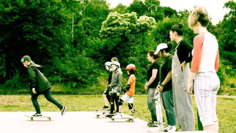 Simon Bernacki some skateboarders