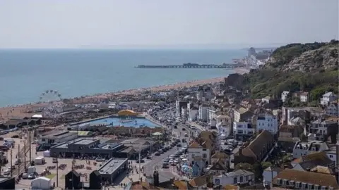 Sam Mellish/Getty An aerial image of Hastings