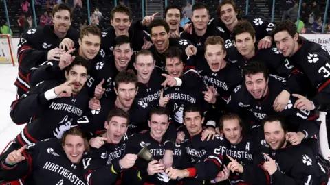 The Northeastern Huskies won the last Friendship Four in Belfast in 2019