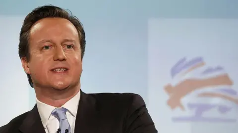 Getty Images David Cameron giving a speech in 2012