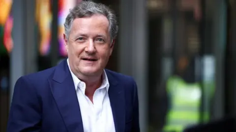 Reuters Piers Morgan photographed outside