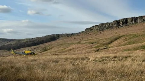 Edale Mountain Rescue Team Air ambulance