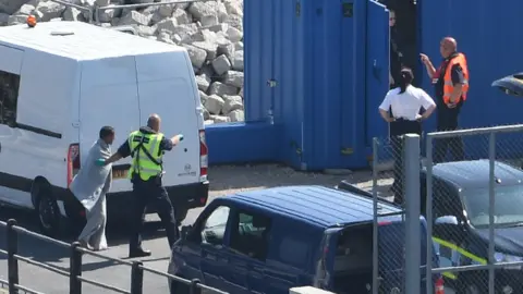 Getty Images Migrants in Dover