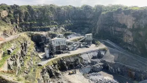 BBC A photo of the quarry
