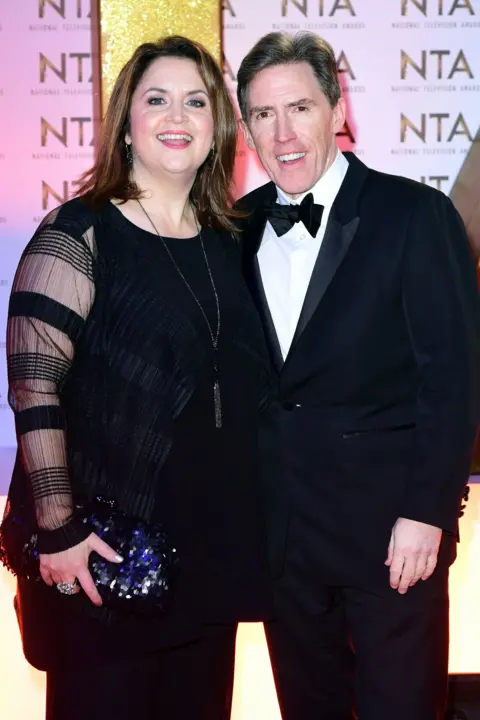 PA Media Ruth Jones and Rob Brydon