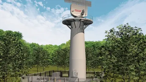 Easat Artist impression of how the new tower will look once constructed