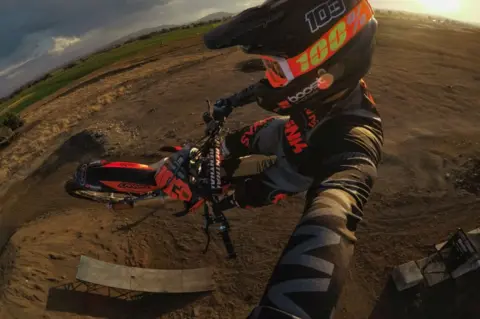 GoPro Off-road cyclist