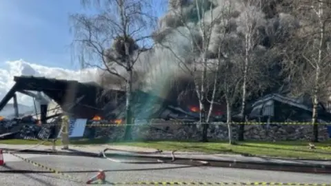 Hampshire & Isle of Wight Fire & Rescue Service The collapsed building