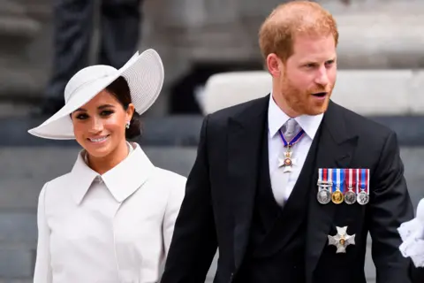 Reuters The Duke and Duchess of Sussex at St Paul's Cathedral on Friday