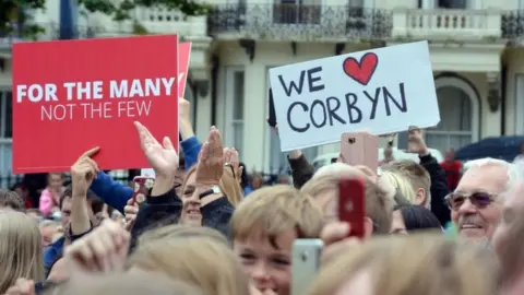 PA Corbyn supporters