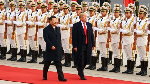 Getty Images China's President Xi Jinping and US President Donald Trump