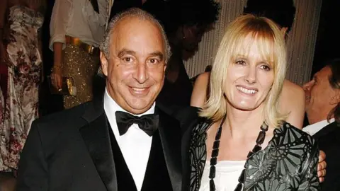 Getty Images Sir Philip Green and Jane Shepherdson, former director of Topshop, pictured in 2006