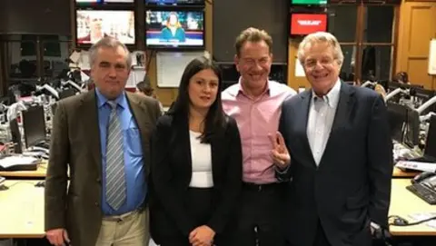 Alexander Nekrassov, Lisa Nandy, Michael Portillo and Jerry Springer