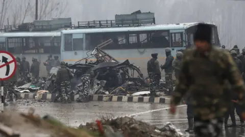 EPA Scene of Kashmir attack