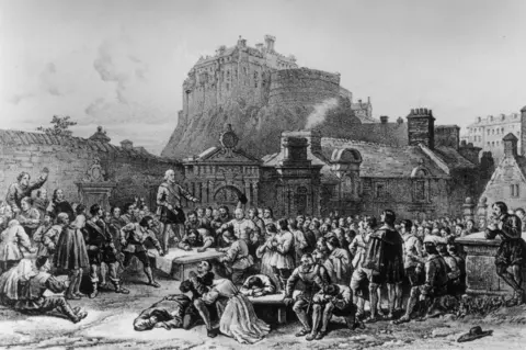 Hulton Archive Signing the national covenant