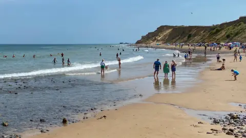 Martin Barber/BBC West Runton beach