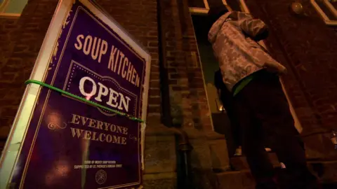 BBC Soup Kitchen sign