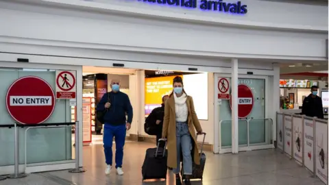 Getty Images Arrivals at Stansted