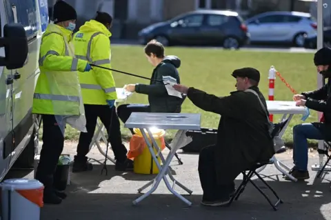 Getty Images Testing centre in Brockwell Park