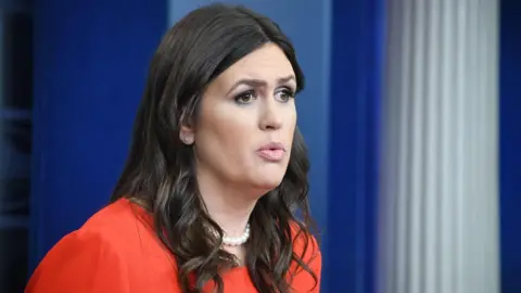 AFP Sarah Huckabee Sanders, named as the new White House press secretary speaks