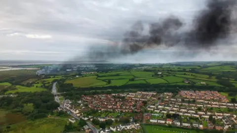 Steve Liddiard The scene of the fire