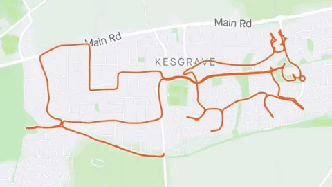 Neal Hardwick/Strava Reindeer map