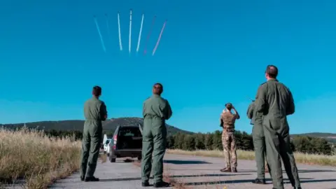 Crown Copyright 2021 Red Arrows assessors