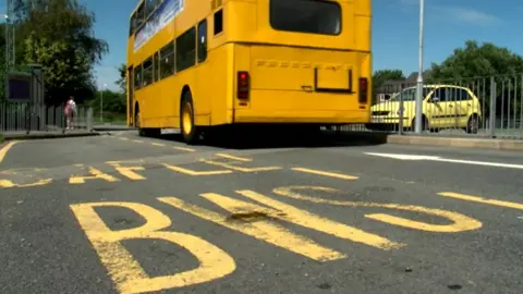 BBC School bus in Wales