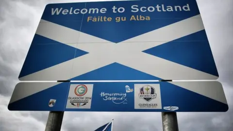 Getty Images Scotland sign