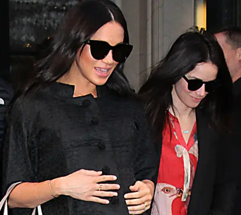 Getty Images Meghan Markle in New York with friends