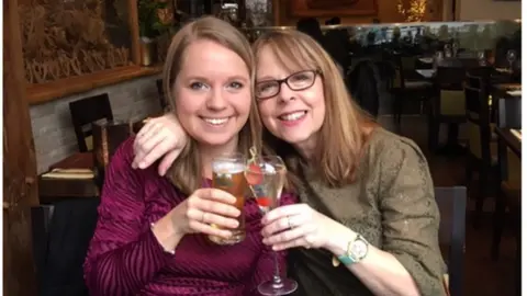 Jule Devey Julie Devey hugging Poppy Dewey Waterhouse