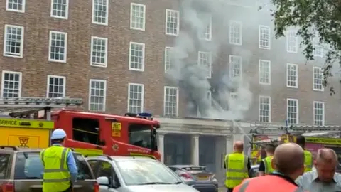Nottinghamshire County Council Fire at County Hall