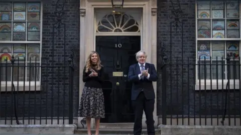 PA Media Carrie Symonds and Boris Johnson