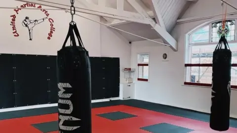 Tony Dias The interior of United Martial Arts College