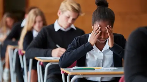 Getty Images Pupils sitting exams