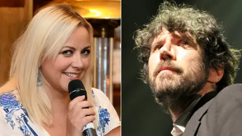 Getty Images Charlotte Church and Gruff Rhys