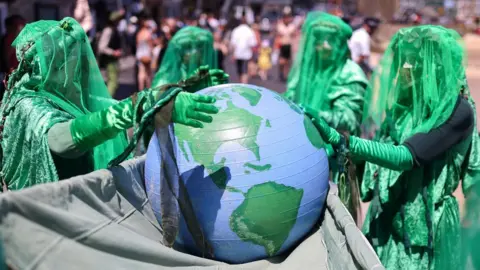 Reuters Protesters at the summit