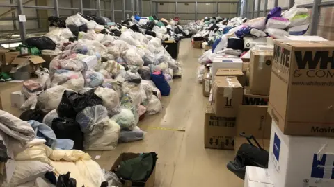 Help from Bournemouth to Ukraine Donations filling up warehouse